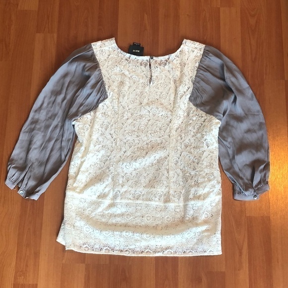 Anthropologie Mauve Lace Top - Picture 13 of 16